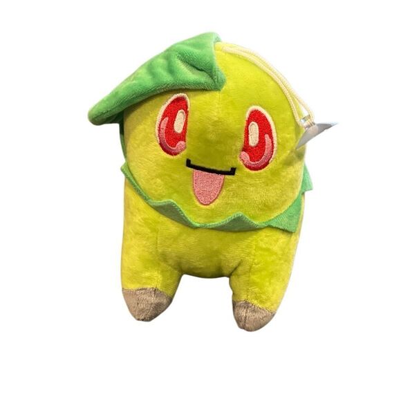 Pokemon Chikorita Plush 6" inches Pokémon Toy PLUSH with Suction Cup - Picture 7 of 8